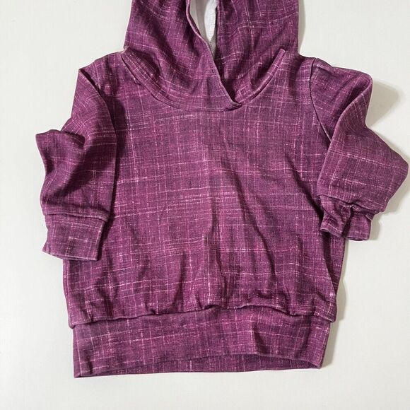 Babysprouts & Co 3-Pc Hoodie Pants Shorties Set Purple Girls Size 3-6 Months - Picture 3 of 11